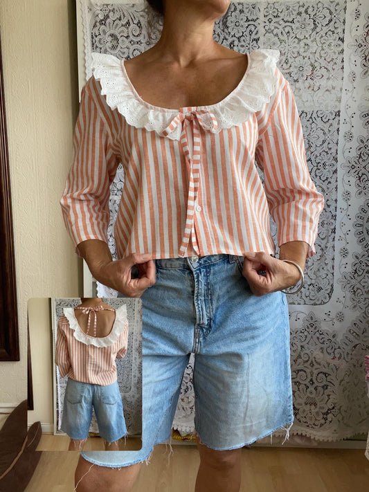 Reworked Short Sleeved Shirt Size 12-18