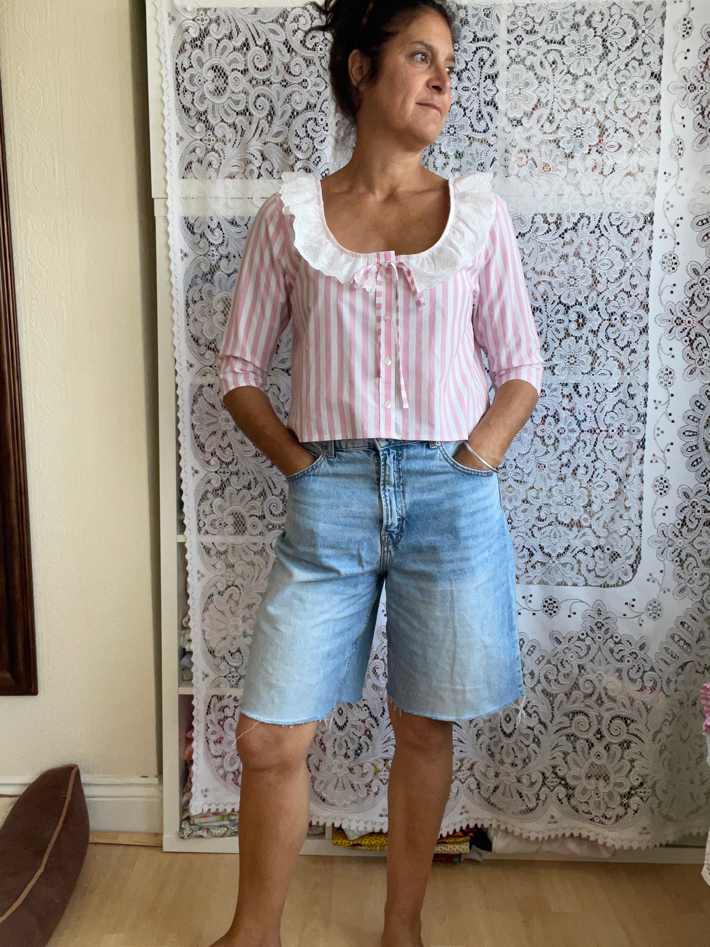 Reworked Short Sleeved Shirt Size 10-14