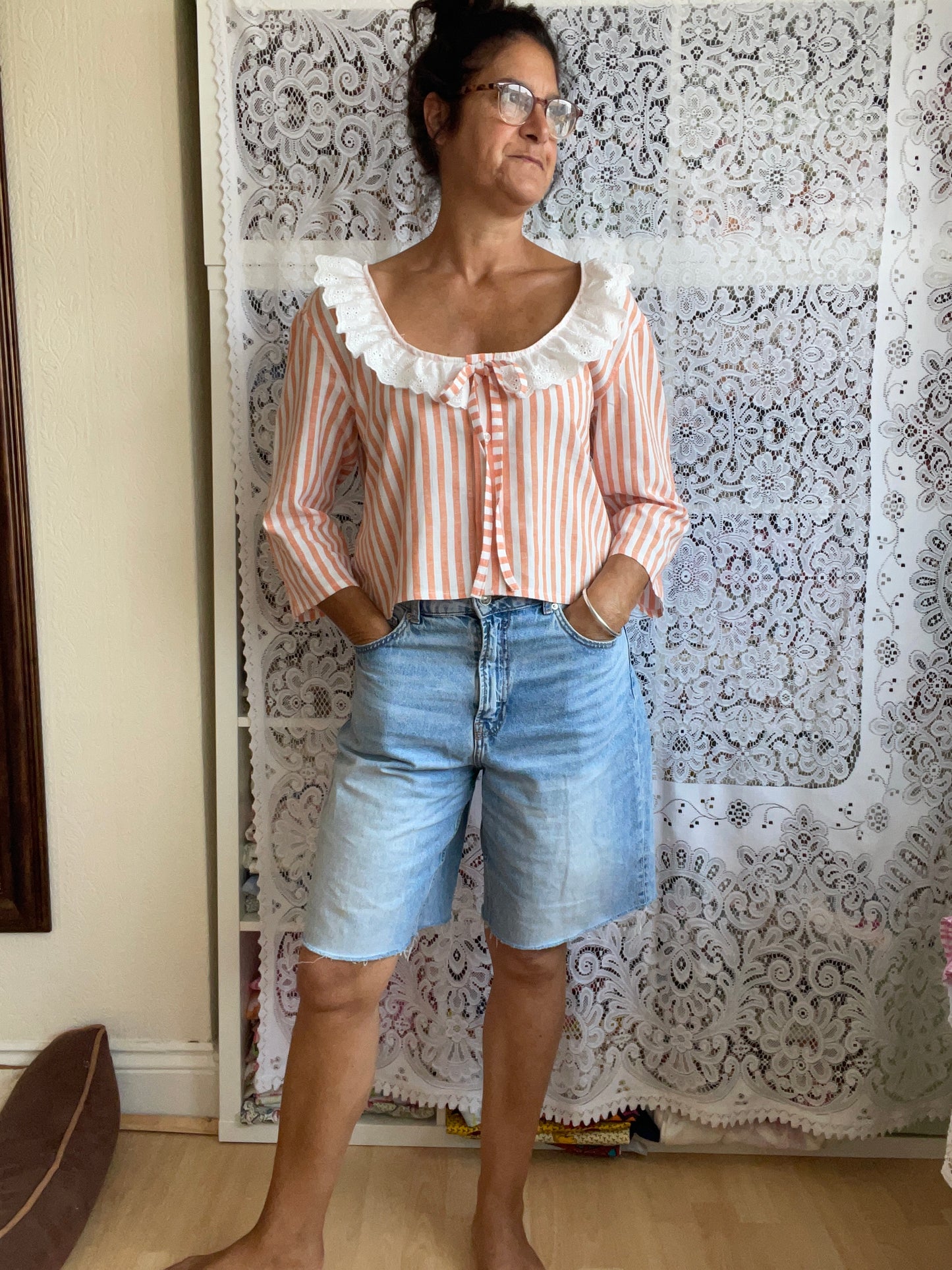 Reworked Short Sleeved Shirt Size 12-18