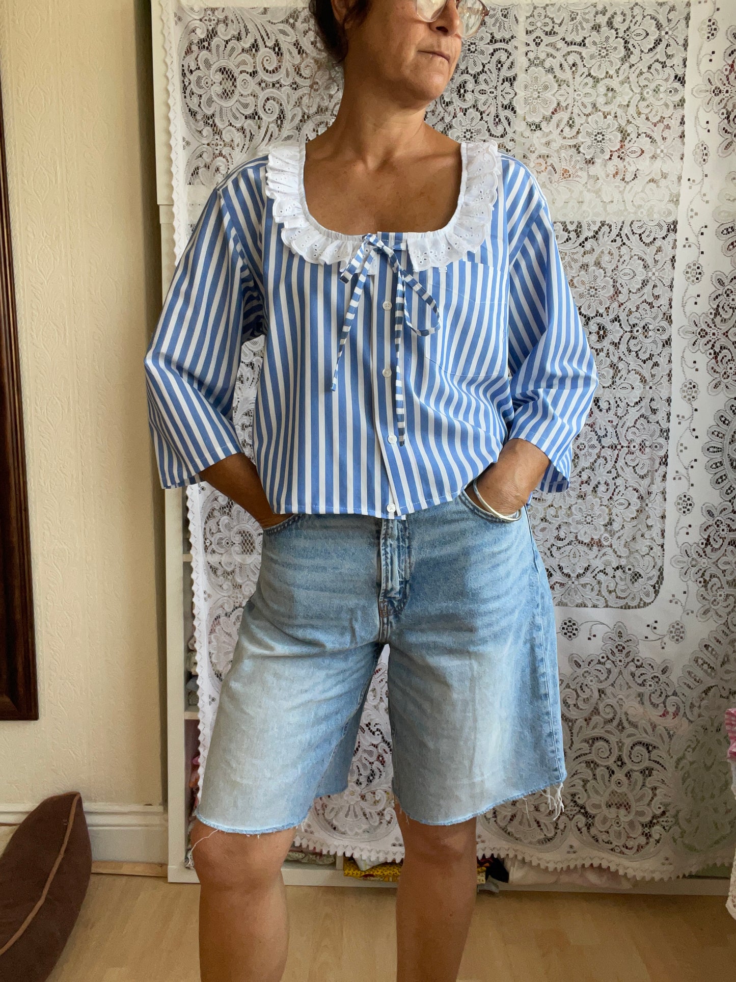 Reworked Short Sleeved Shirt Size 12-18