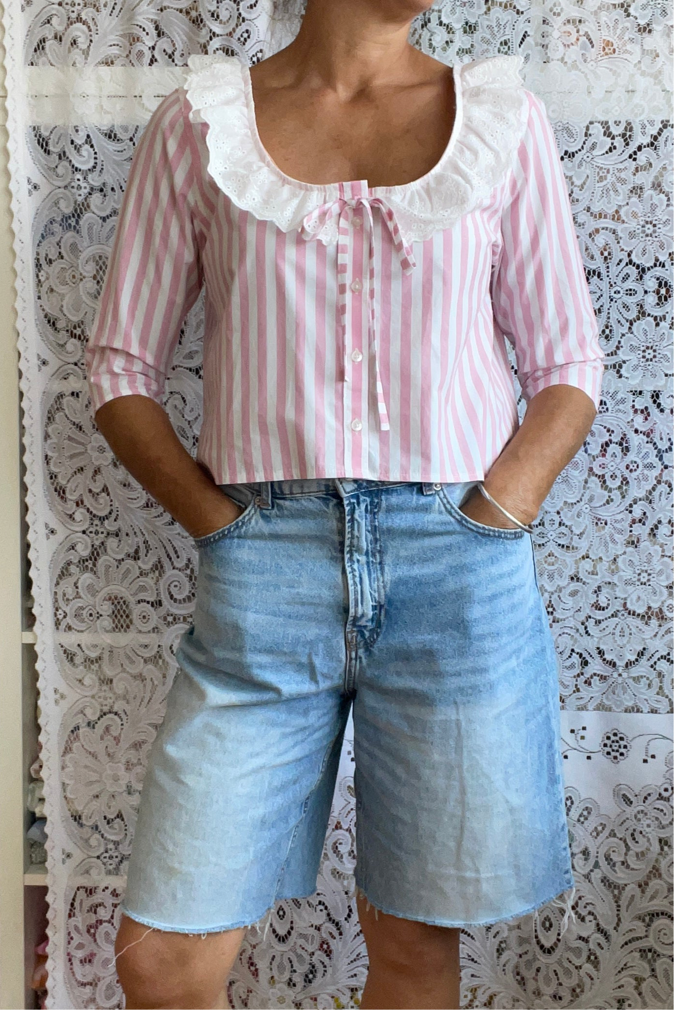 Reworked Short Sleeved Shirt Size 10-14