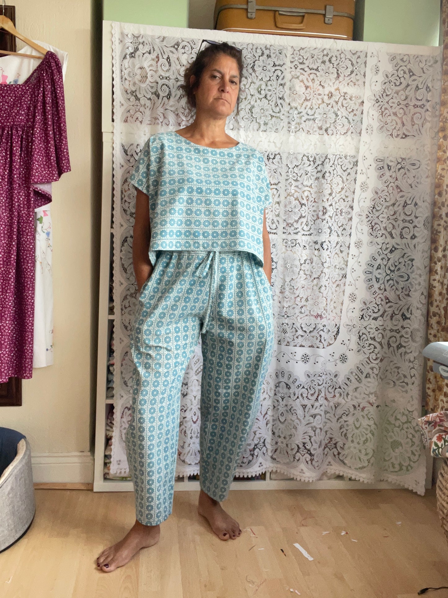 Halo Blouse and Pants Set Size 12-14