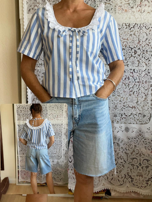 Reworked Short Sleeved Shirt Size 10-14