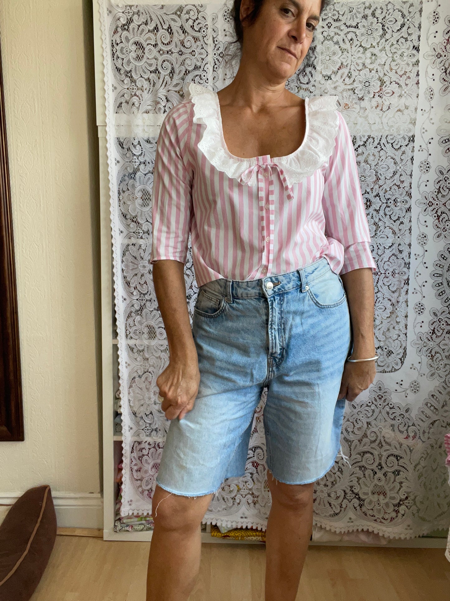 Reworked Short Sleeved Shirt Size 10-14