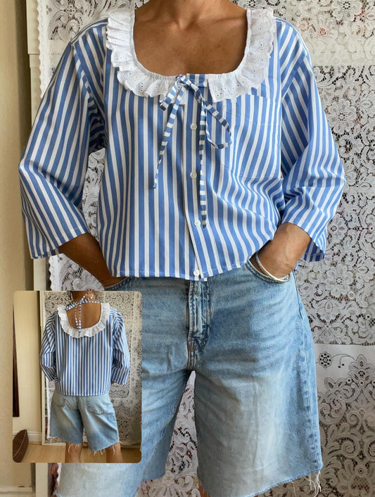 Reworked Short Sleeved Shirt Size 12-18