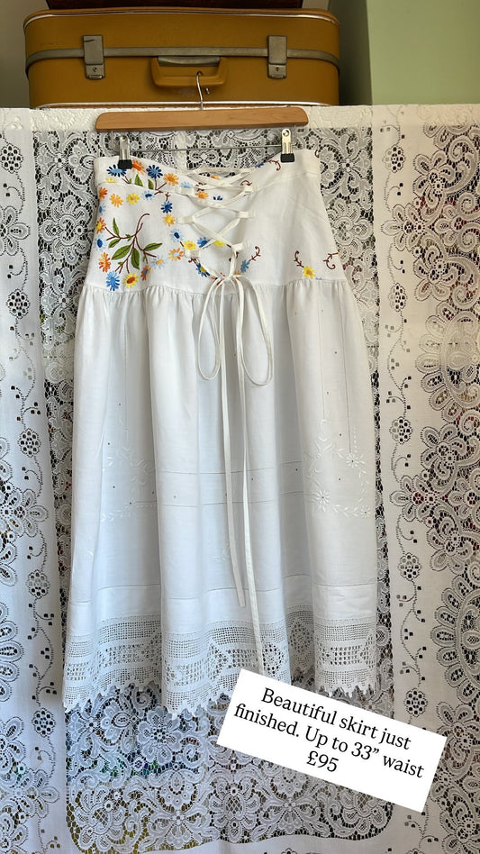 Cross back skirt 12-14