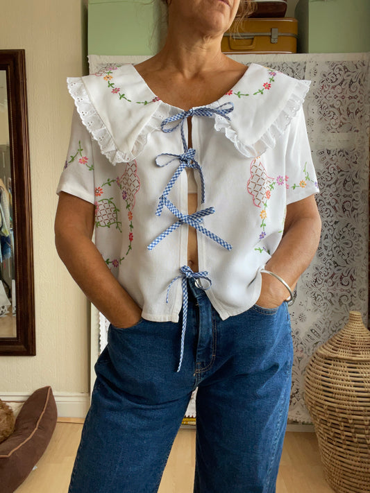 Freya Front Fasten Blouse Size 16-18