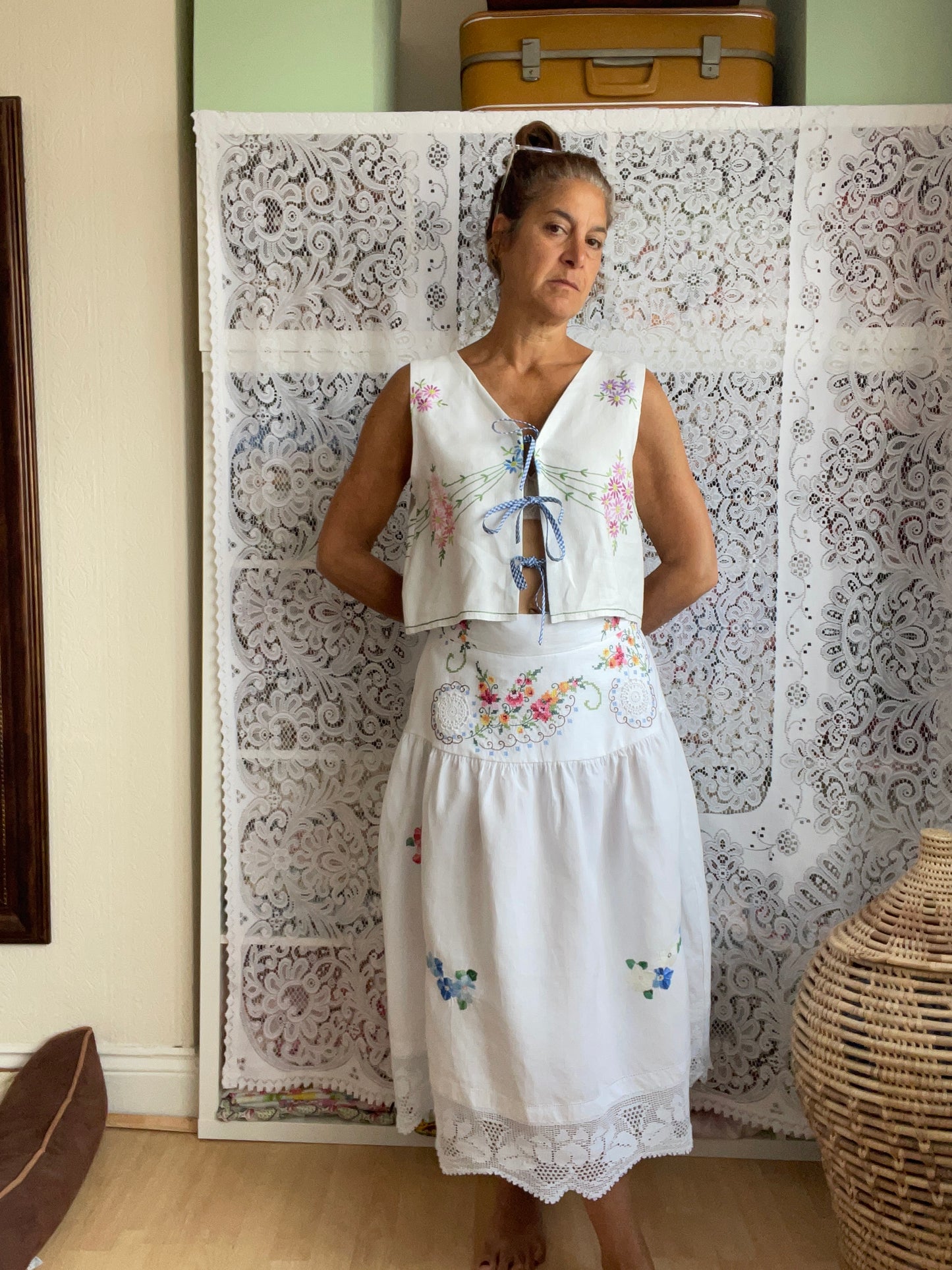 Cross back skirt size 8-14